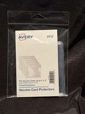 Avery Vaccine Card Protectors-5 Pack