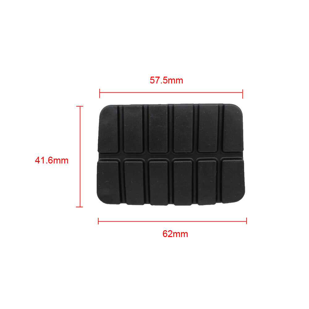 Black Clutch Brake Pedal Rubber Pad Cover Kits For Nissan Axxess