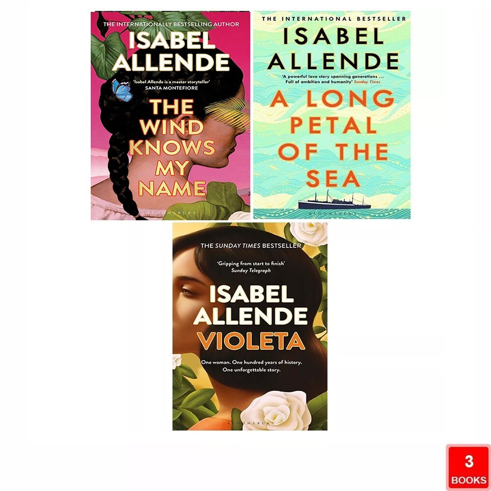 Isabel Allende Unisex Collection 3 Books Set (The Wind Knows My Name Hardcover, Violeta, A Long Petal Of The Sea) - Image 2