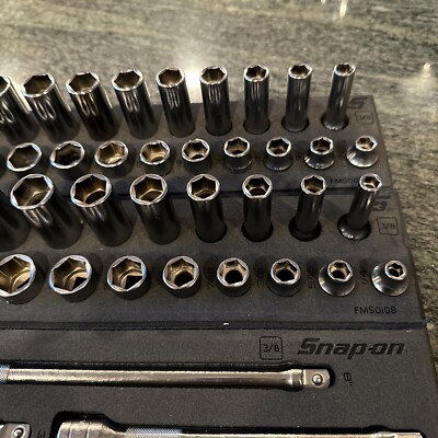Snap-on 253gss05fdt 53 pc 3/8” essential metric sae sockets