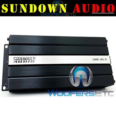 SUNDOWN AUDIO SAM-65.4 MINI AMP 4 CHANNEL COMPONENT SPEAKERS MICRO AMPLIFIER NEW