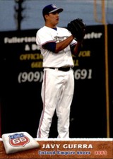 2007 Inland Empire 66ers Grandstand 13 Javy Guerra Denton Texas TX Baseball Card