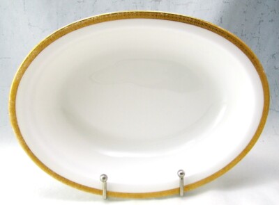 Antike Royal Worcester C775 Goldverzierte Kante 1912 Kleine Ovale Gemüseschüssel