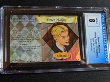 2001 WOTC Harry Potter TCG Draco Malfoy Foil Premium CGC 8 NM/MINT