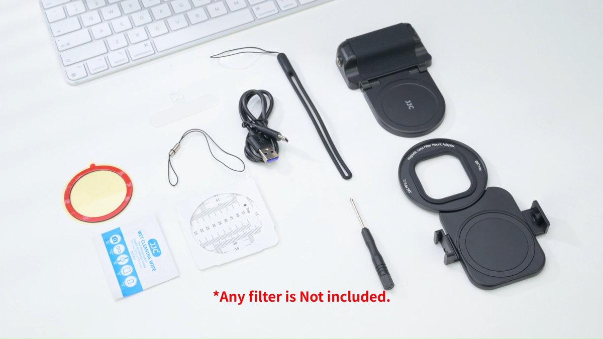 67mm Magnetic Lens Filter Adapter Phone Grip fr iPhone 17 16 Pro