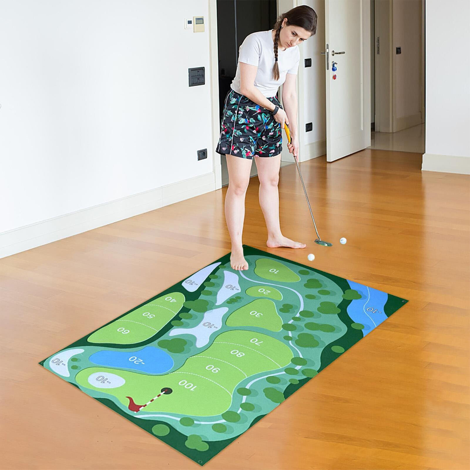 Casual Golf Game Set 1 set Indoor Golf Game Mat Chipping Golf Hitting