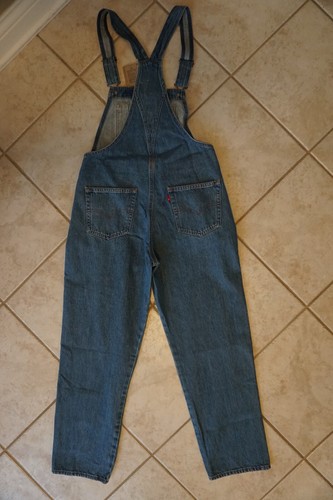 NWT WOMEN'S LEVI DENIM JEAN BIB OVERALLS Multiple Sizes Two Horse Brand Blue $89 - Picture 2 of 2