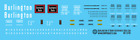 <!--F#f_0-->HO Scale - Chicago Burlington Quincy 8 Door Auto Parts Box Car Decals<!--F/-->