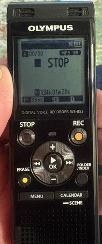 Olympus WS-853 8GB Digital Voice Recorder with Built-In Stereo Microphones V23 - Picture 11 of 12