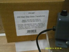 200Watt Step Down Transformer Input 220-240 VAC50/60 Hz output 110-120 VAC 50/