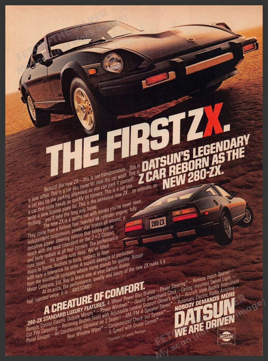 事前告知！非売品印刷物 Datsun 280-ZX Car 1970s Print Advertisement Ad 1979 | eBay