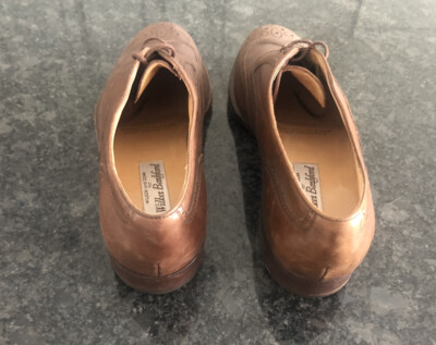 Vtg Wilson and Dean‎ for Wilkes Bashford Black Dress Dhoes Leather Buckle 8M WILSON & DEAN for WILKES BASHFORD Oxfords Dress Shoes Sz  main image 4