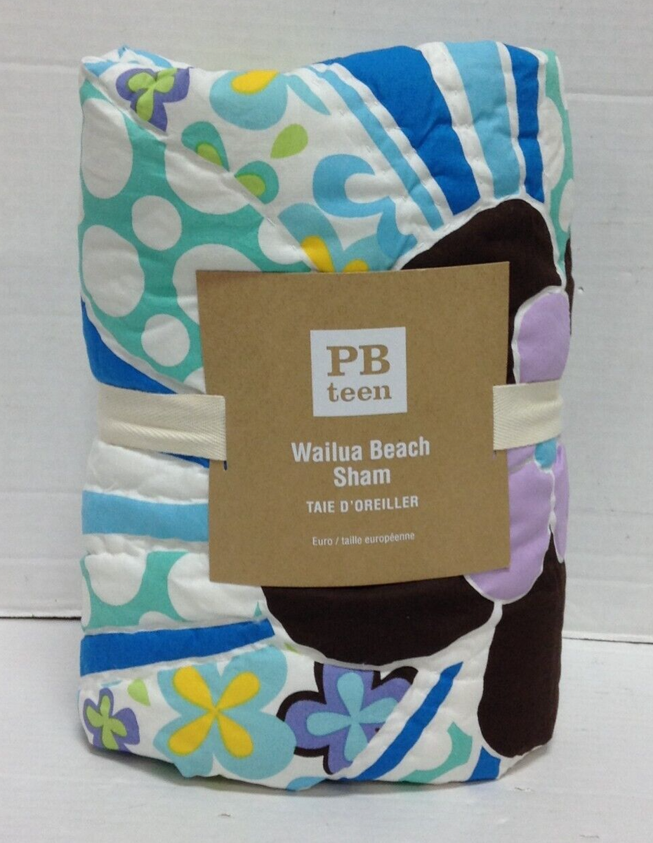 Pottery Barn Teen PBT Wailua Floral Dots Beach Ocean Bed Dorm