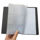 120 Business Cards Id Credit Card Holder Pocket Book Card Organizer Double Side
