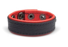 BDSM Soft Premium Leder Hodenring Cockring Hodengewicht Penisring Rot