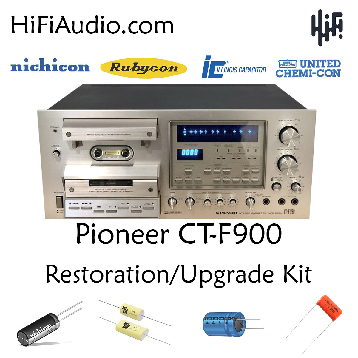 プレーヤー CT-F Pioneer CT-F900 rebuild restoration recap service kit repair