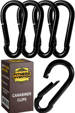 Carabiner Clip 5 Pack - Heavy Duty Snap Hooks - Perfect for Gym, Keys, Fishing
