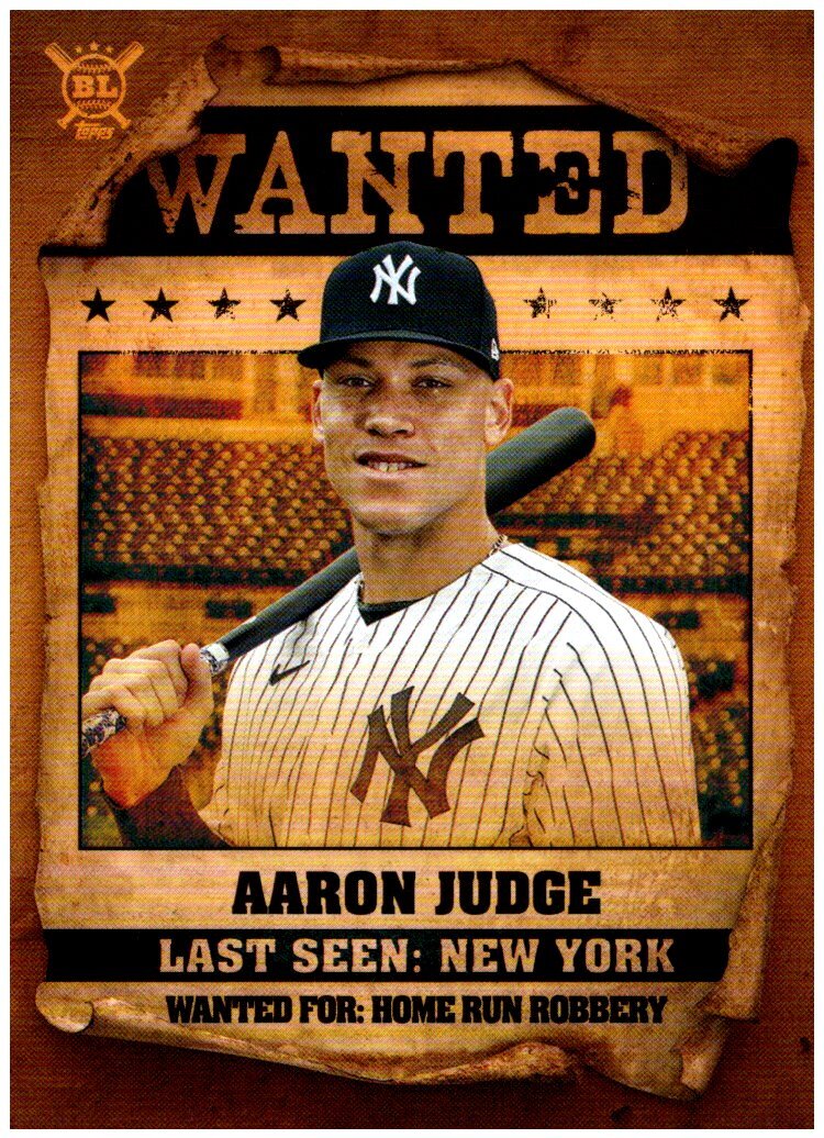 2021 Topps Big League Wanted #WT7 Aaron Judge | eBay