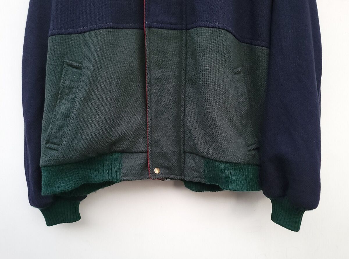 Vtg Pendleton Lobo Men's L Wool Colorblock Navy Green Vtg Pendleton Lobo Men's L Wool Colorblock Navy Green