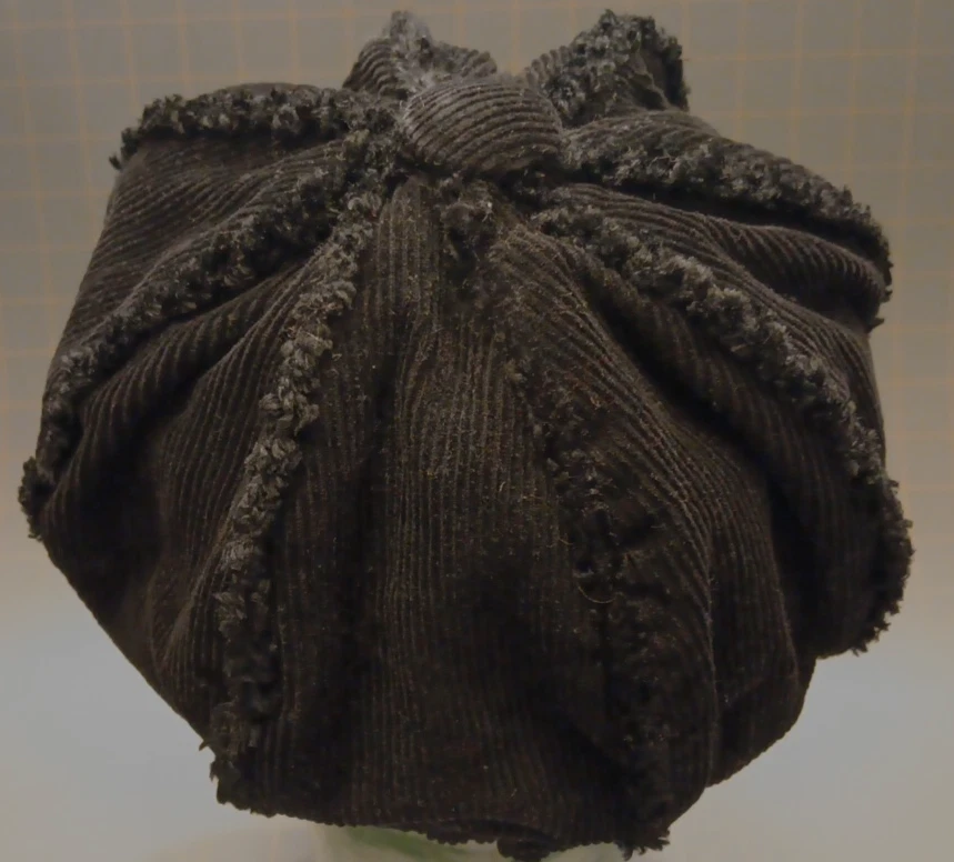 Gorra para mujer OS Scala Pronto negra borde con volantes pana ejército cadete gorra sombrero Foto 3 de 4