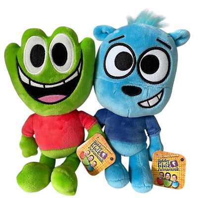 Hobby Kids Adventures Pocket Watch 8  Plush Lot 2 Blue Bear Green Frog 2019 Toys