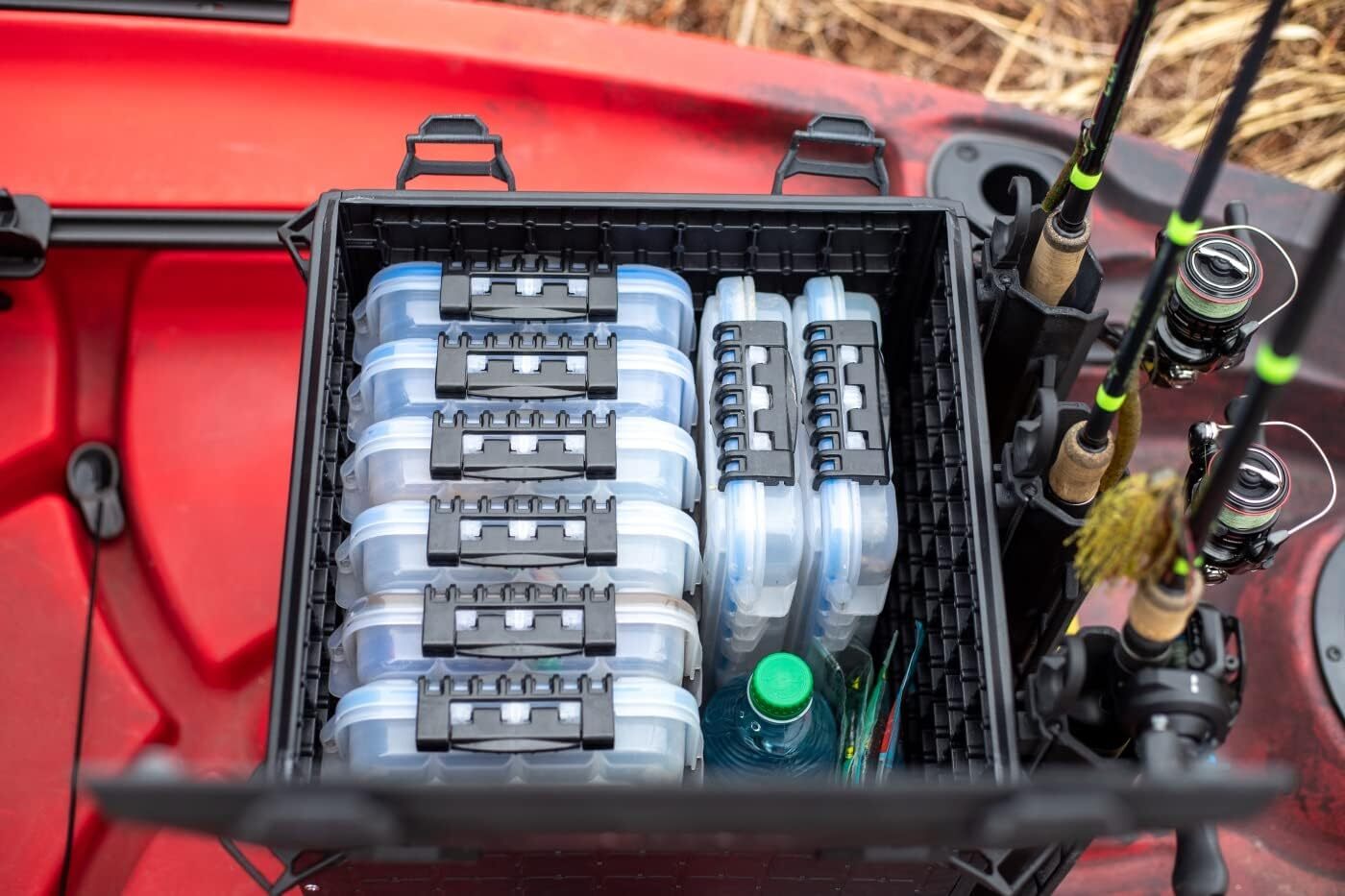 YakAttack BlackPak Pro Kayak Fishing Crate - Multiple Colors and Sizes | Kayak
