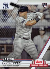 Jasson Dominguez 2024 Topps trading card day RC #NYY-3 New York Yankees SGA 8/3