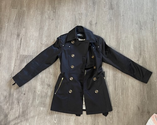 Wanko Mid Length Trench Coat Black Size 36