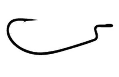 Daiwa Steez Worm Hooks - SOS Slim Offset #2/0, Pack Of 8, High-Performance Tournament Fishing Hooks