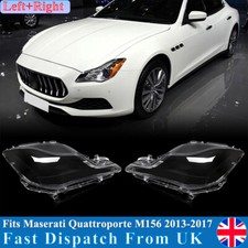 For 2013-17 Maserati Quattroporte Headlight Lens Headlamp Clear Cover Left+Right