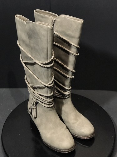 Stivali alla moda Steve Madden bambina JCHALLY tortora bambino taglia US 2 M - Foto 6 di 10