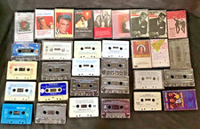 Lot of 32 1950-90s Elvis Presley, ZZ Top, Platters, Children  s Cassettes TESTED 