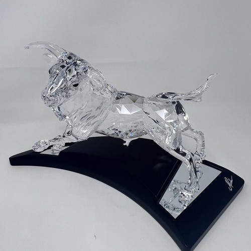 Scultura statuina toro Swarovski Crystal 2004 edizione limitata 628483 nuova con scatola - Foto 6 di 18