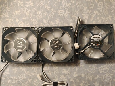 Zalman CPU Fan 80mm 12v 0.15A (Lot Of 3)