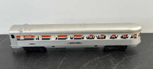 Life-Like HO Amtrak Silver Vision 9545 Beobachtungswagen, schön, Vintage