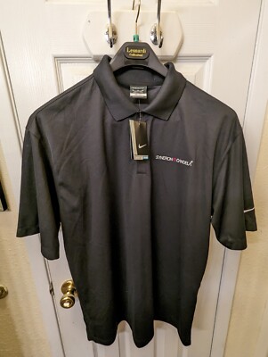 Nike Golf Polo Dri-Fit Mens XL Black. SYNERON CANDELA. NWT!