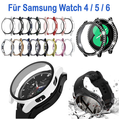   Display Glaschutz Schutz-Hülle für Samsung Galaxy Watch 4/5/6/7  Case Cover