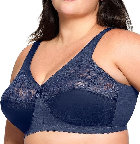 Glamorise 1000 MagicLift Original Support Wirefree Bra, Blue Size 48F - 第 1/9 張圖片