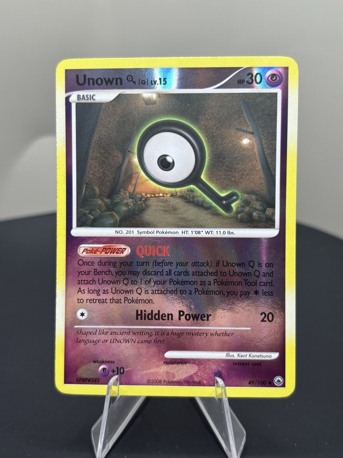 Pokemon TCG Unown (Q) 49/100 Majestic Dawn Reverse Foil NM/LP