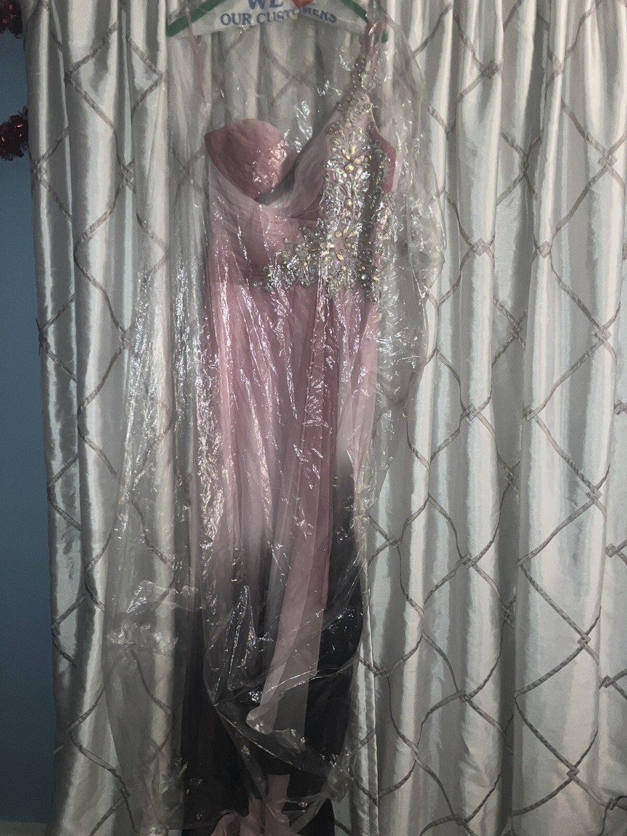 black and pink ombre prom dress Black Pink Gradient Glitter Tulle Floral Lace Prom Gown