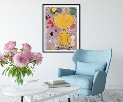 Hilma af KlintThe Ten Largest No 7 3D Effects Texture Gel Handmade Ready to hang - Bild 3 von 17