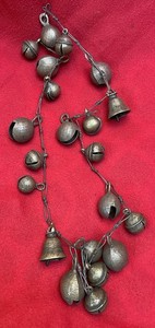 Enigmatic Vintage Brass Himalayan Shaman Ritual Bells ~ Nepal