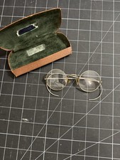 Antique Open Frame Glasses With Bifocal- Silver Colored Frames