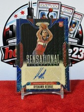 2024-25 Prizm Auto Blue Shimmer #SS-KWW Kyshawn George #/25 Wizards RC QW