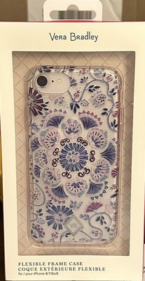 Vera Bradley Floral Mandala iPhone Case 6, 6s, 7, 8  Flexible Frame NEW!!