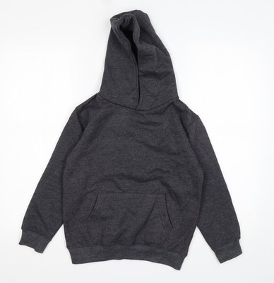 Grauer Pullover Hoodie Jungen UK-Größe 7-8 Jahre getragen