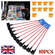 10x Car Add A Circuit Piggy Back Fuse Tap Low Mini Blade Fuse Holder ATM 12V