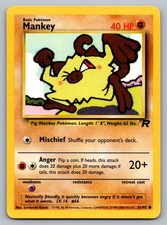 Pokemon TCG Team Rocket Mankey 61/82
