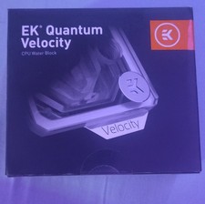 EKWB Quantum Velocity AMD CPU Block Nickel Plexi AM4 Silver Transparent