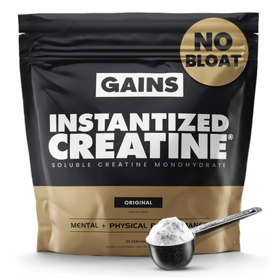 Gains in Bulk Instantized Creatine Monohydrate 30 Servings (Pack of 1), Clear